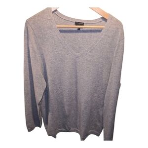 Talbots Sz. 2xl Grey Pure Cashmere Sweater